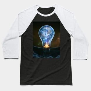 Galaxy lit bulb Baseball T-Shirt